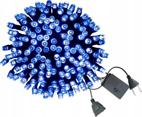 LED-es karácsonyfa fényfüzér 300 kék – beltéri 23m