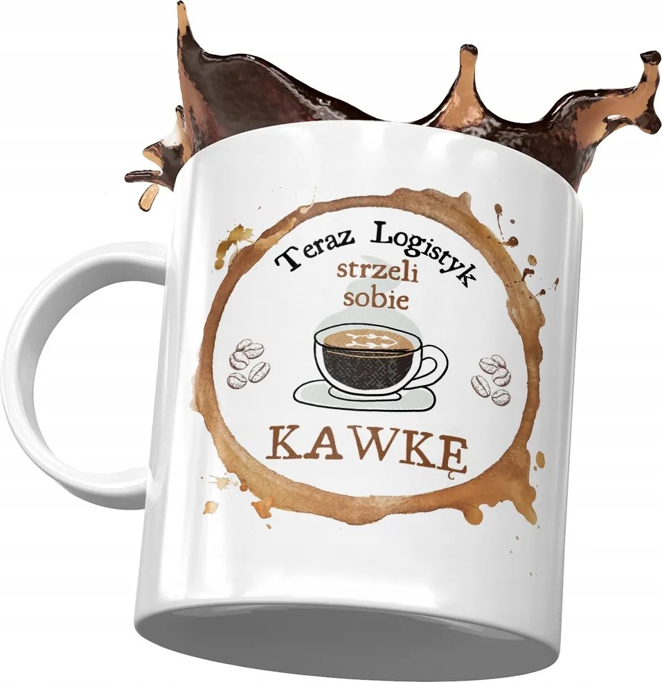 Bögre Logisztika Logisztikai Lövöldözős Kávé Nyomtatott Fotóval