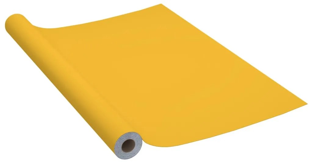 magasfényű arany öntapadó PVC bútorfólia 500 x 90 cm