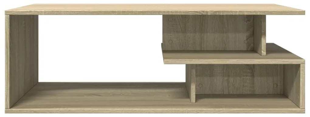Sonoma tölgy színű szerelt fa dohányzóasztal 102x55x35 cm