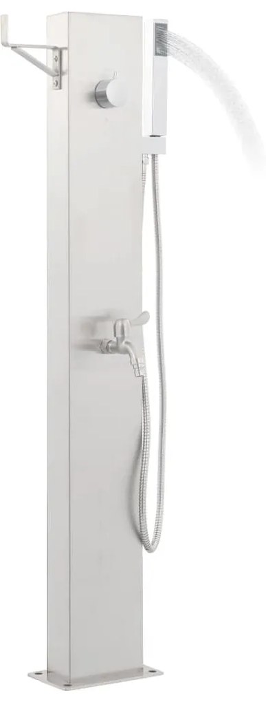 Rozsdamentes acél kerti zuhanycsaptelep 110 cm