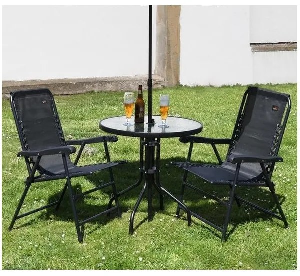 Összecsukható kerti szék fekete