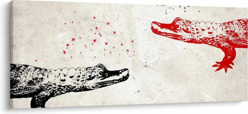 Kép - krokodilok (120x50 cm)