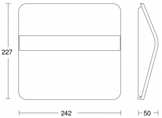 STEINEL 007140 - XSolar LH-N LED napelemes házszám, 0,03W, rozsdamentes, IP44