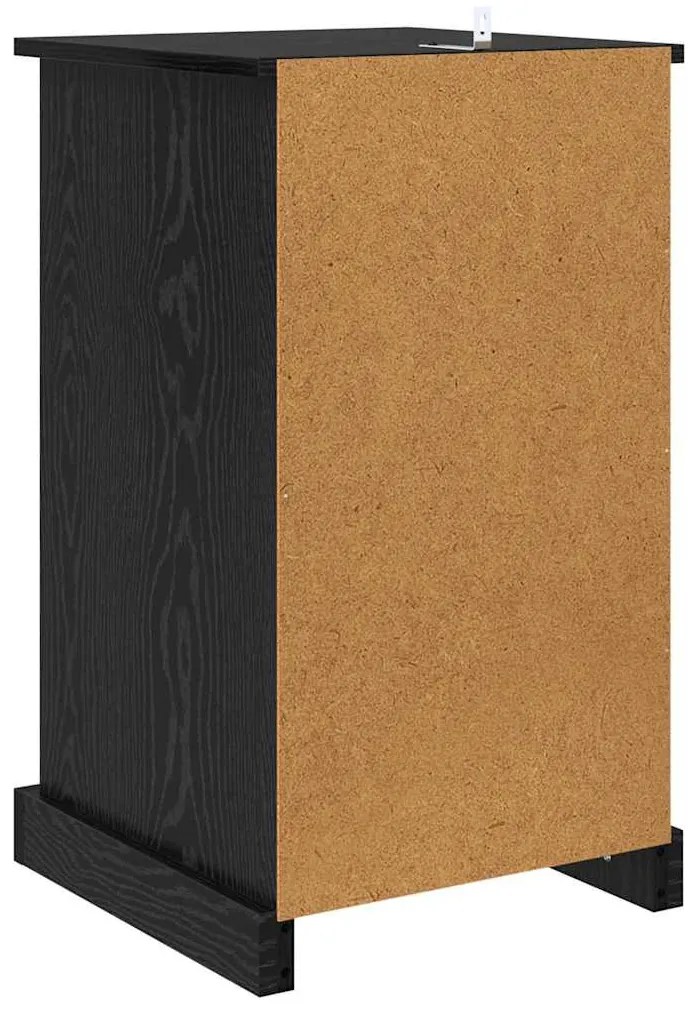 vidaXL Éjjeliszekrény fiókkal Fekete tölgy 39 x 39 x 67,5 cm Faanyag