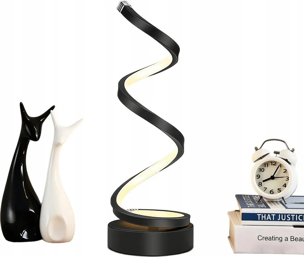 Led lámpa Asztali spirál Éjjeli spirál Tompítható Usb 3 üzemmód