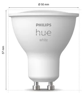 KÉSZLET 2x LED Dimmelhető izzó Philips Hue WHITE GU10/4,2W/230V 2700K