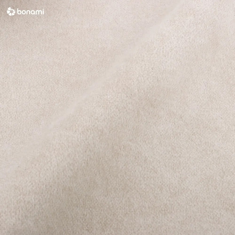 Bézs kárpitozott ágyneműtartós franciaágy ágyráccsal 180x200 cm Lizzano – Meise Möbel