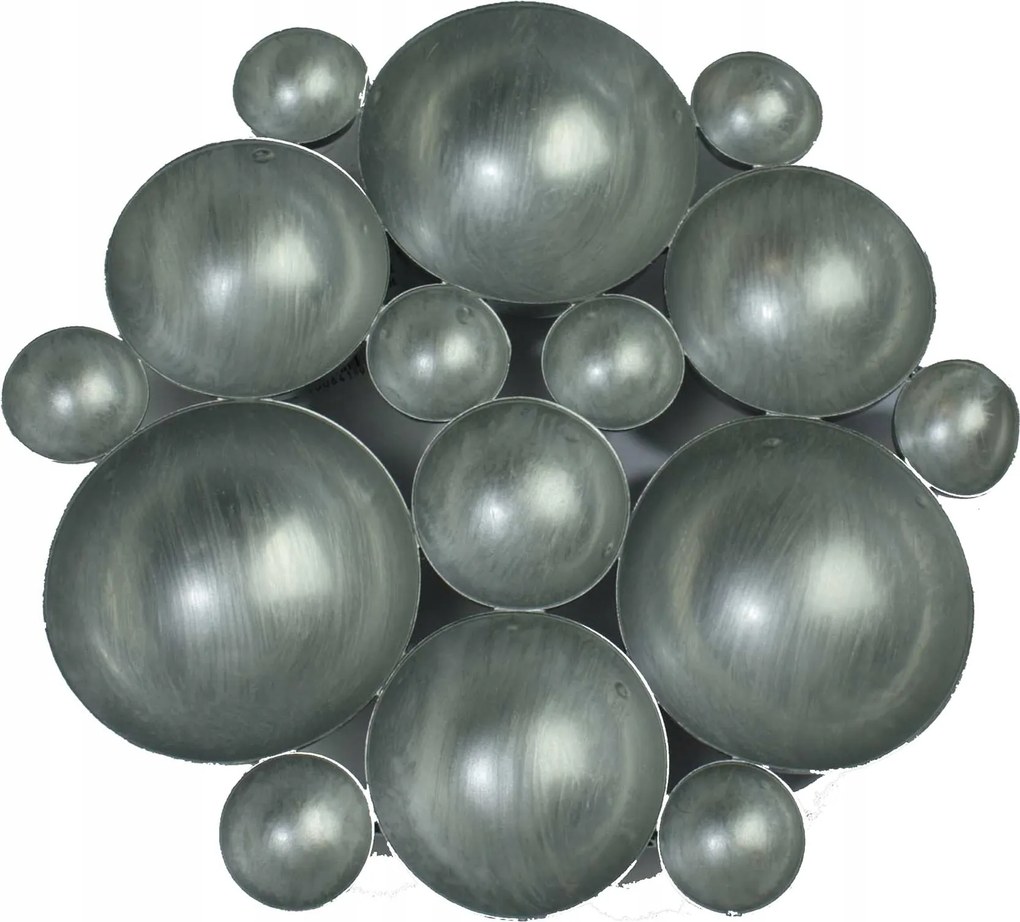 Gyertyatartó fém ezüst T-light 21 cm