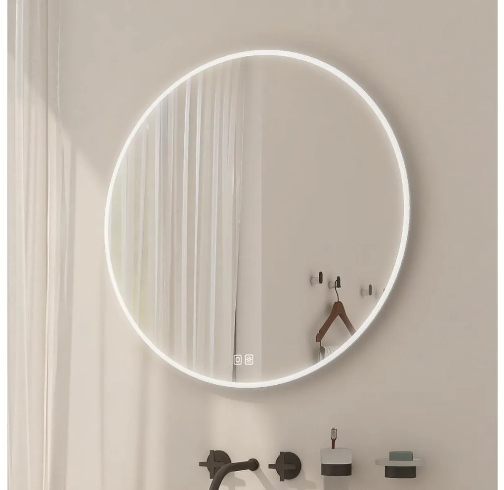 NIMCO ZP 26000RVX - LED Fürdőszobai tükör háttérvilágítással 3000-6500K átm. 60 cm IP44