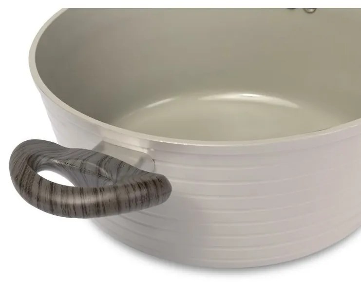 Lamart LT1266 Casserole fedővel, csíkos, átmérő 18cm