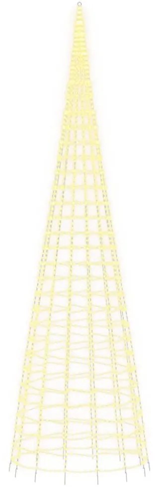 meleg fehér LED karácsonyfa zászlórúdra 3000 LED 800 cm