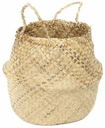 Compactor Belly kötött tengeri fű tárolókosár , 45 x 36 cm, natúr, L