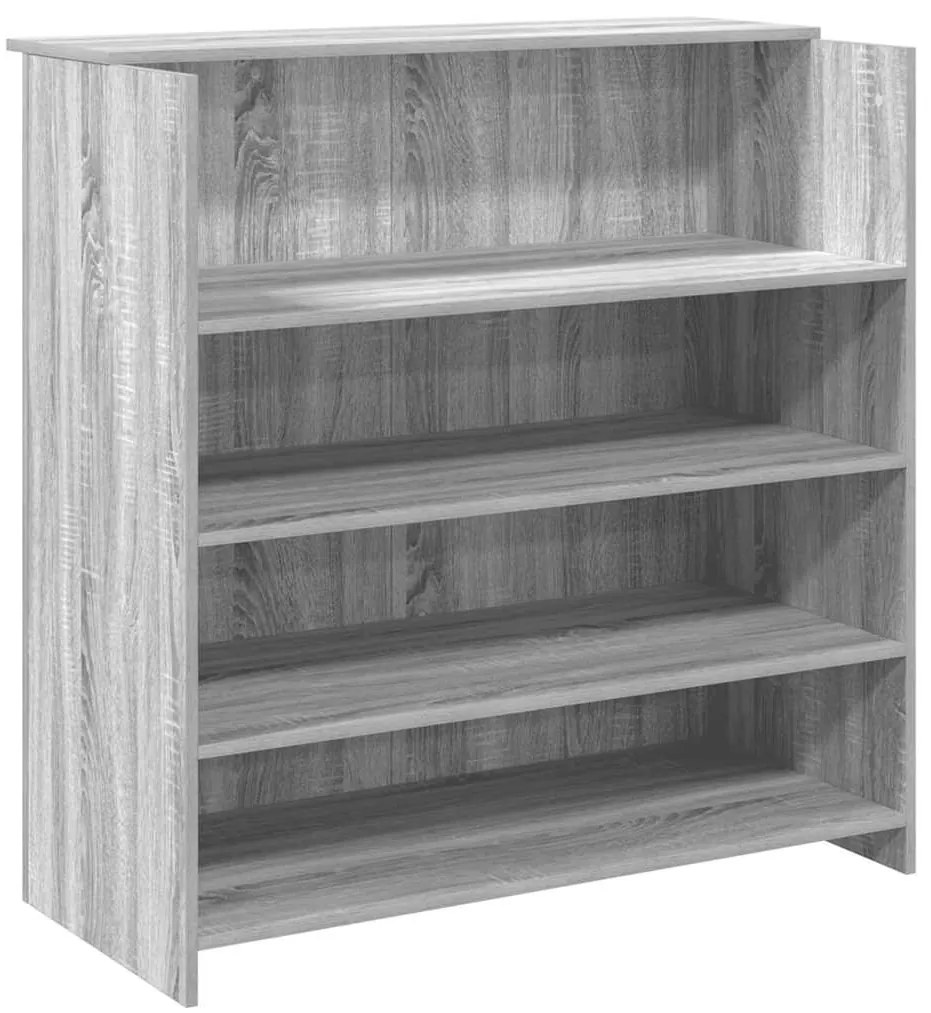 recepciós pult szürke sonoma 100x50x103,5 cm szerelt fa
