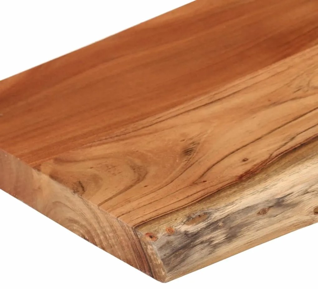tömör akácfa téglalap alakú fali polc 70 x 30 x 3,8 cm