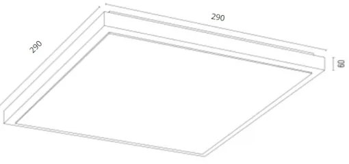 Argon 7167 - Mennyezeti lámpa CARLSON 2xE27/15W/230V 29x29 cm arany