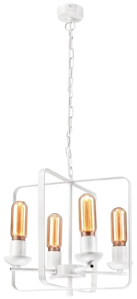 Csillár láncon CEDRIC II 4xE27/60W/230V fehér