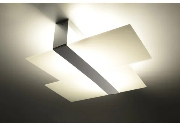 Sollux SL.0188 - Mennyezeti lámpa MASSIMO 2xE27/60W/230V fehér/króm