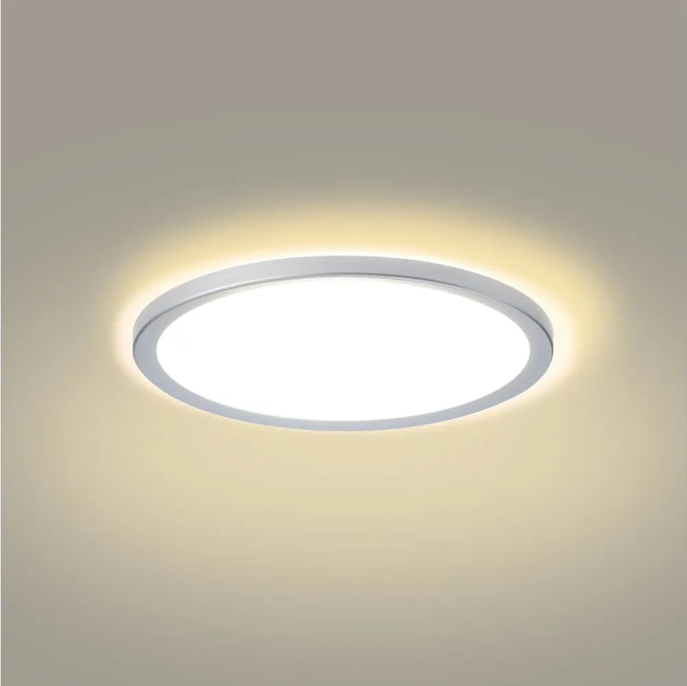 Brilagi - LED fürdőszobai mennyezeti lámpa ULTRA SLIM LED/18W/230V átmérő 30 cm ezüst IP54