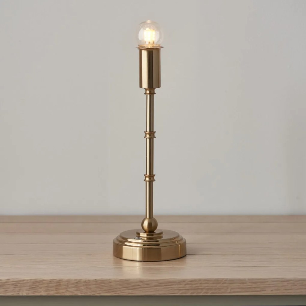 Endon modern asztali lámpa burley rechargeable antik sárgaréz end110458