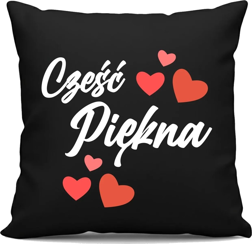 Szia gyönyörű Fekete Párnahuzat Nőnapi Ajándék Feleségnek