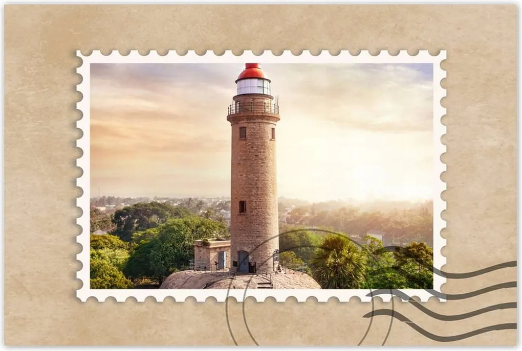 Poszterek 120x80 Mahabalipuram világítótorony