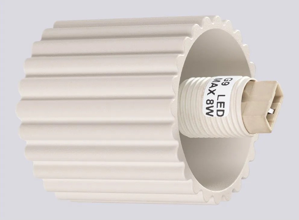 Krémszínű fali lámpa ø 12 cm Orbital – Sollux