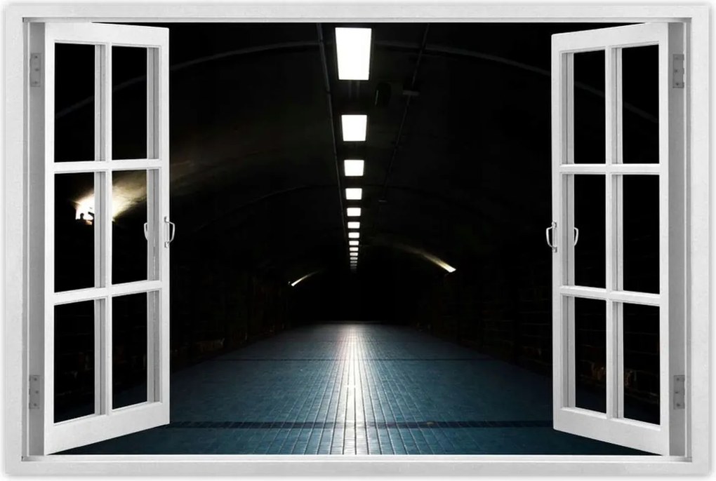 Poszterek 120x80 Út Alagút Lámpák