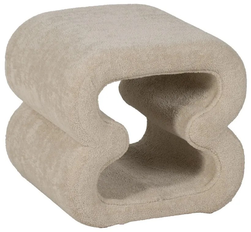 Bézs buklé puff – Ixia