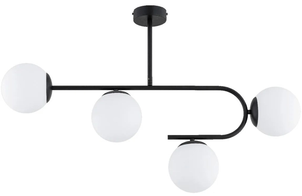 Felületre szerelhető csillár STELLAR 4xE14/10W/230V fekete