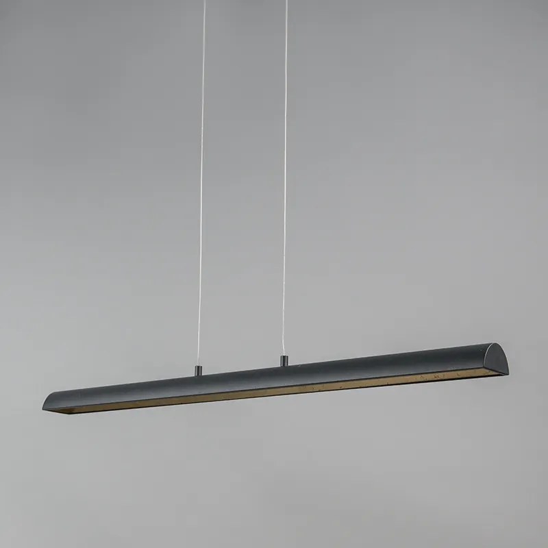 Függőlámpa fekete aranyszínű belsővel, LED-del - Balo 4