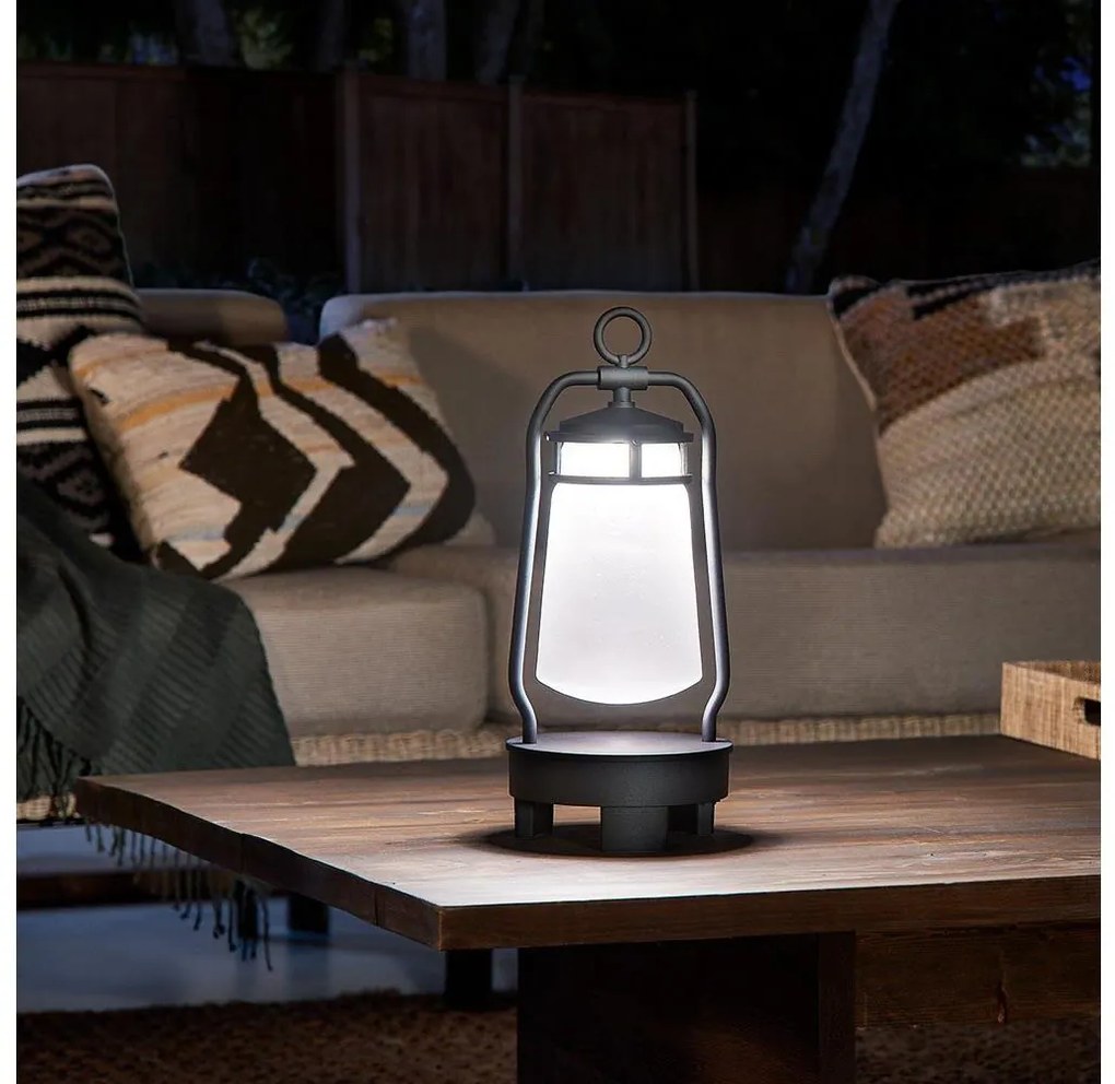 Elstead KL-LYNDON-BT-B-BK - LED Kültéri lámpa hangszóróval LED/3W/230V IP44