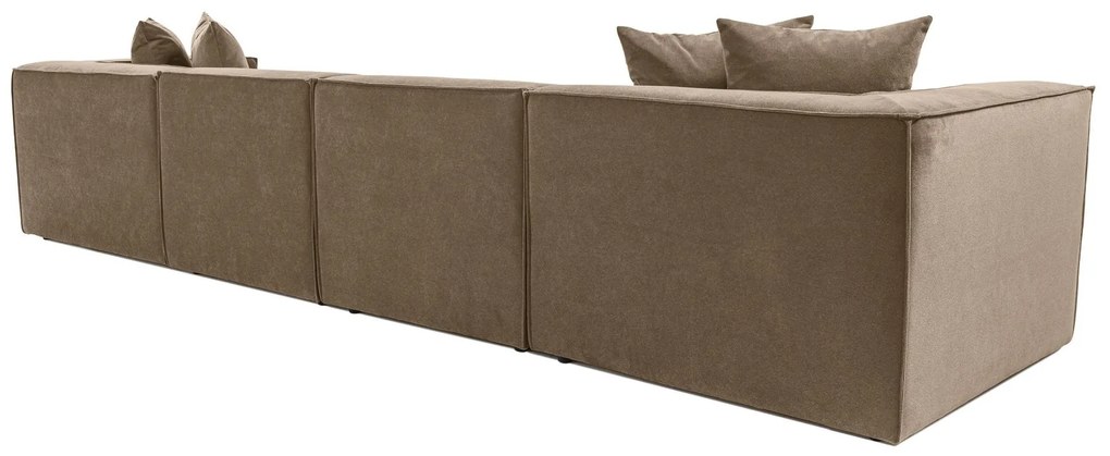Sarokkanapé Sora (L1-O1-O1-1R-POUFFE ) - Barna