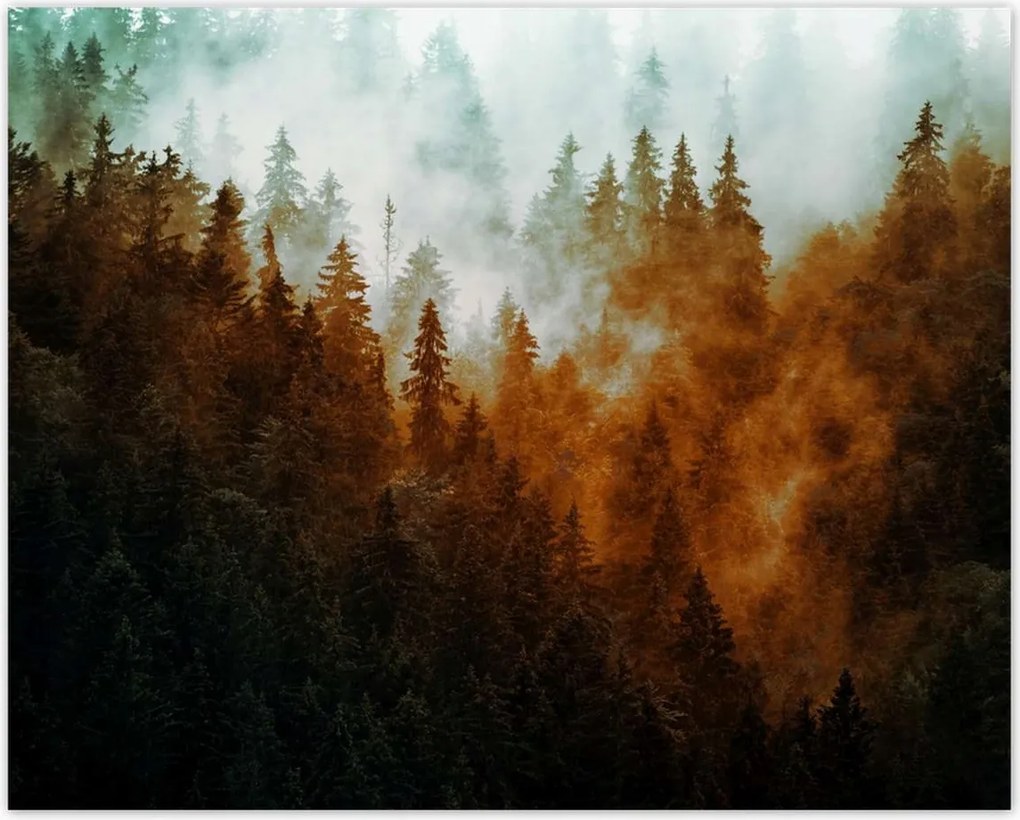 Poszterek 50x40 Őszi táj Hegyek