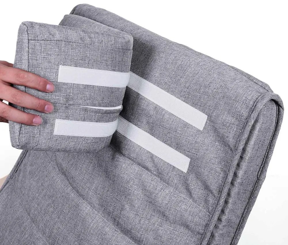 SWING hintaszék, teherbírás 150kg, 67x115x91cm, szürke SongmicsHome