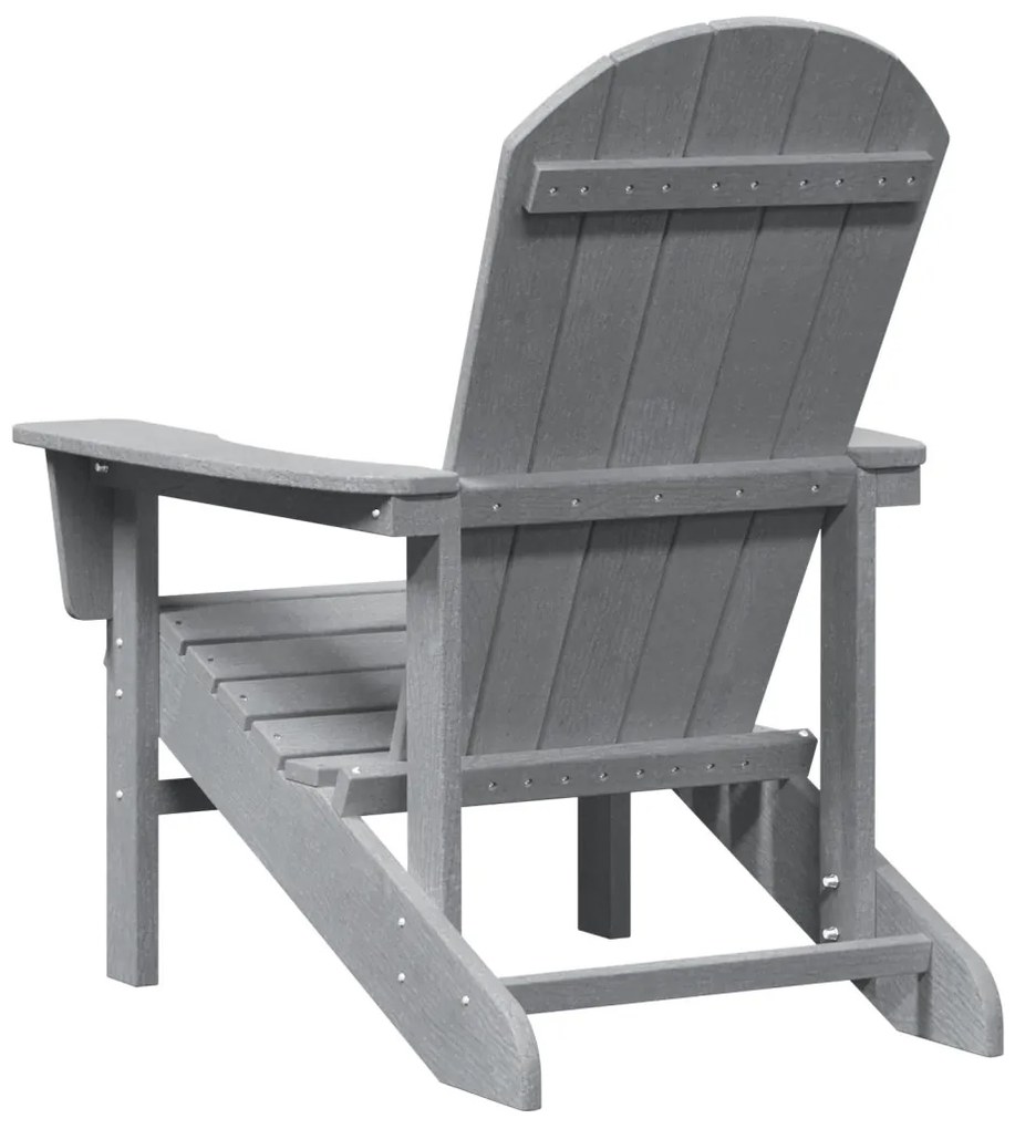 Adirondack szék Világosszürke 74x82x91 cm HDPE