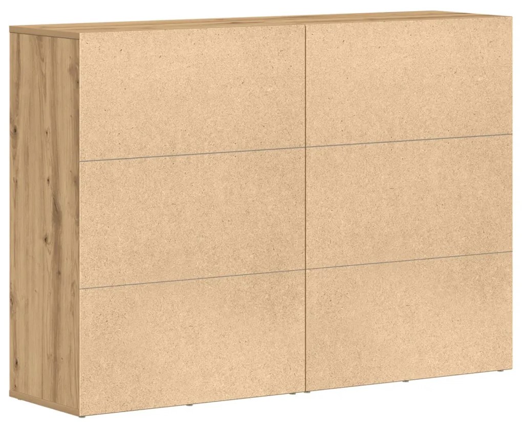 2 db-os Oldalszekrény Tömör Tölgy 60x31x84 cm Mérnöki Fa