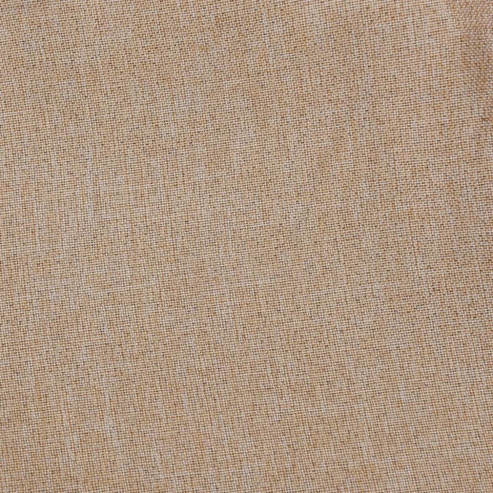 2 db bézs vászonhatású sötétítőfüggöny kampókkal 140 x 245 cm