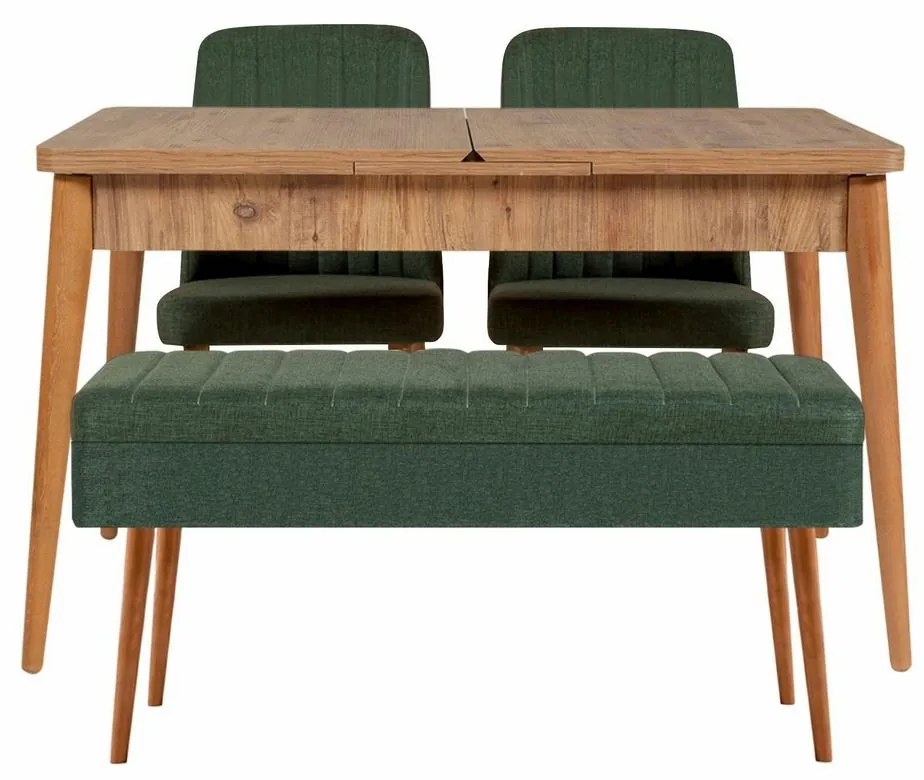 Vina Atlantic Pine and Green étkészlet, 4 db