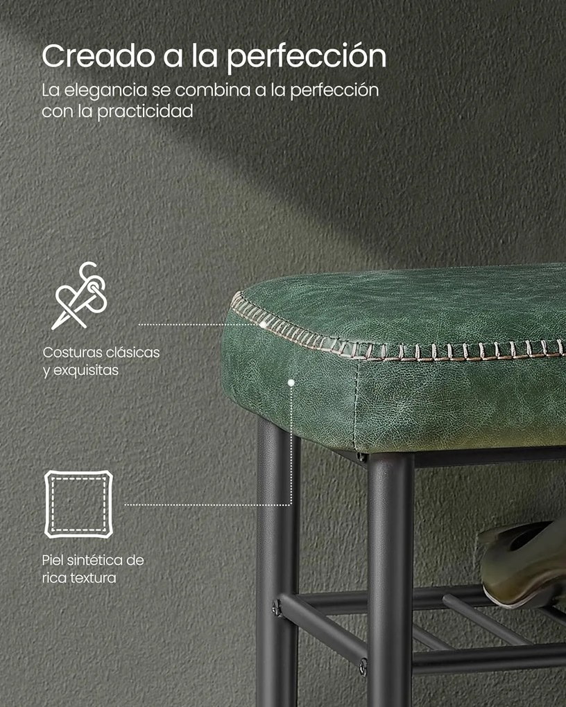 Ekho cipőpad, bejárati cipőtartó 30x80x50 cm, erdőzöld