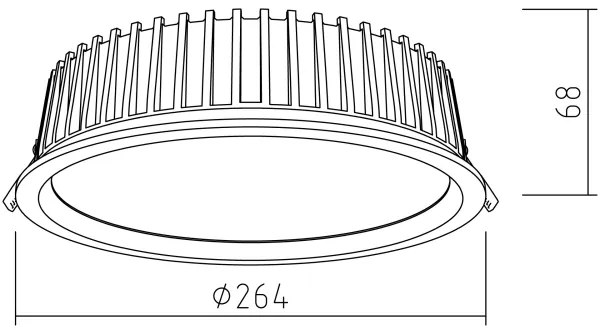APLED - LED Lámpa RONDO WOODLINE LED/18W/230V 3000K átm. 26 cm tölgy tömör fa