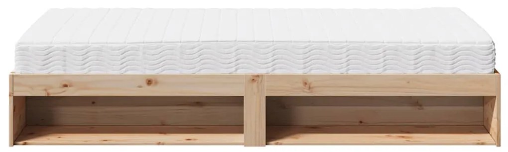 vidaXL nappali ágy matraccal 100x200 cm tömör fa fenyőfa