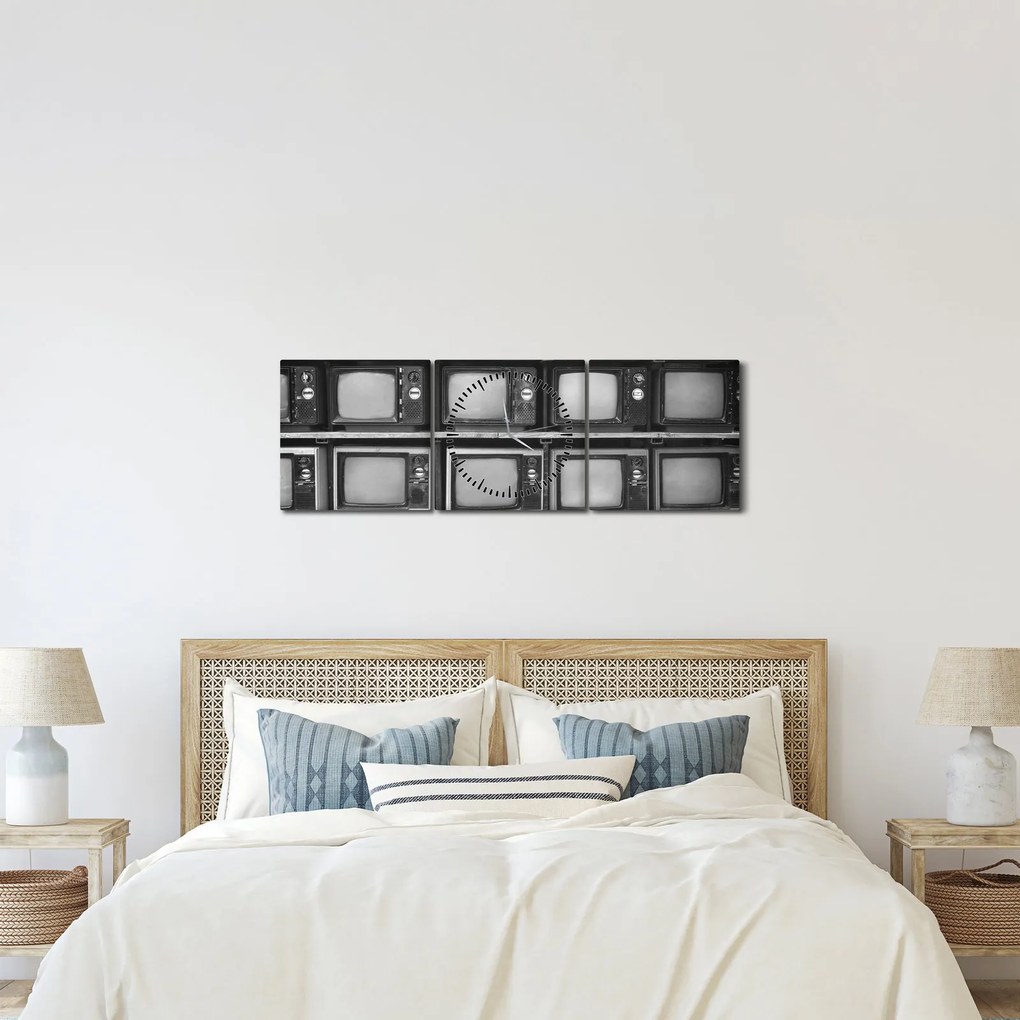 Kép - Retro TV (órával) (90x30 cm)