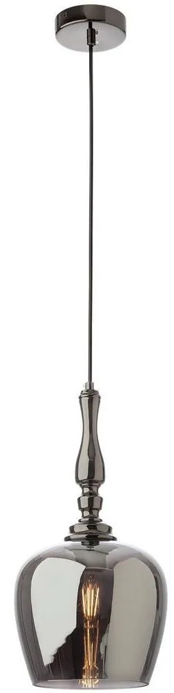 Redo 01-2752 - Csillár zsinóron TOLL 1xE27/42W/230V fekete