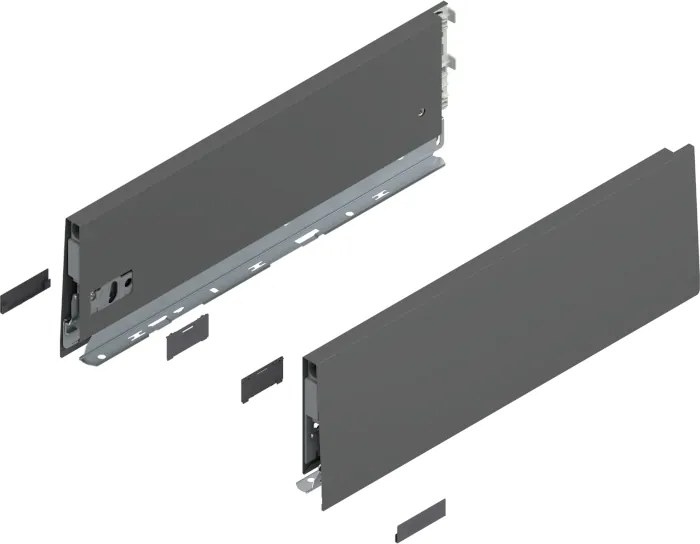 Blum 470K4002S Merivobox oldalfal, magasság K (129 mm) 400 mm, matt antracit