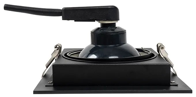 Modern beépített reflektor fekete 18 cm állítható - Artemis 111