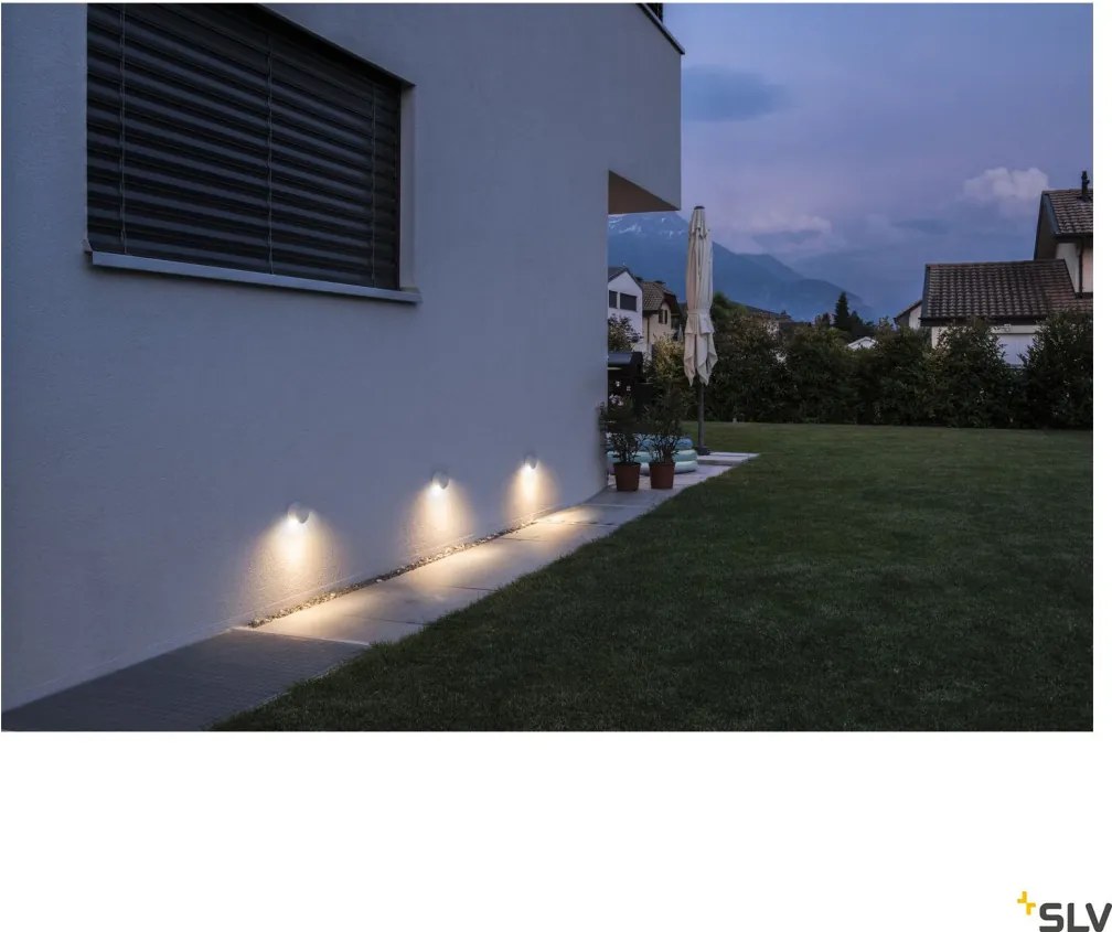 SLV 231010 PEMA Modern Kültéri Fali Lámpa Fehér LED IP44