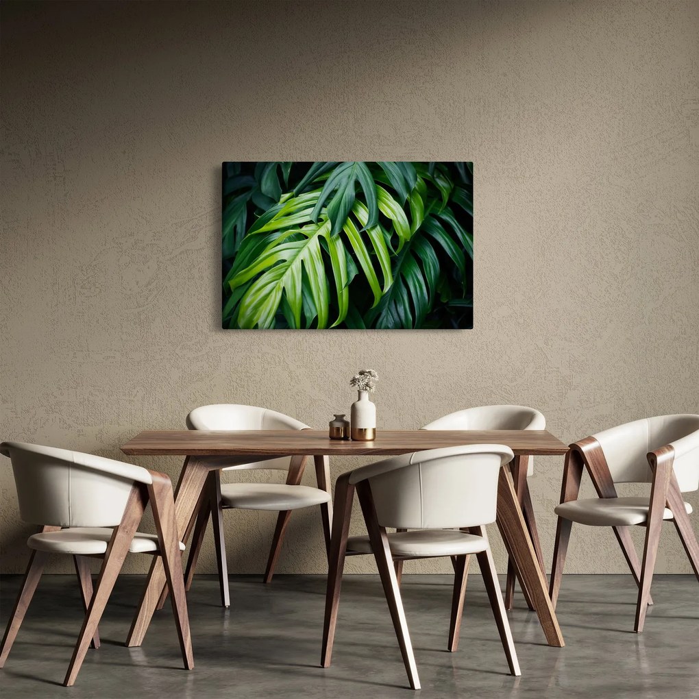 Kép - trópusi levelek (90x60 cm)