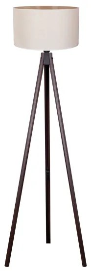 Duolla - Állólámpa 1xE27/60W/230V átm. 44 cm krémes/wenge