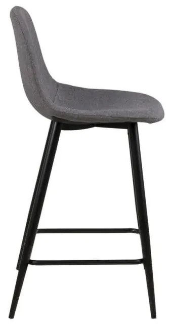 Világosszürke kárpitozott bárszék szett 2 db-os (ülésmagasság 65 cm) Wilma – Actona